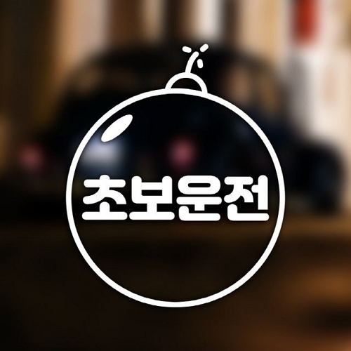 아도라하우스 초보운전 포인트 스티커 초보폭탄