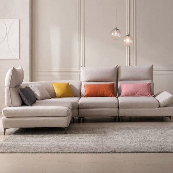 우아미가구 윈 코브라 스윙 코너 갤럭시원단 패브릭 소파 5인용 (스툴포함)_이미지