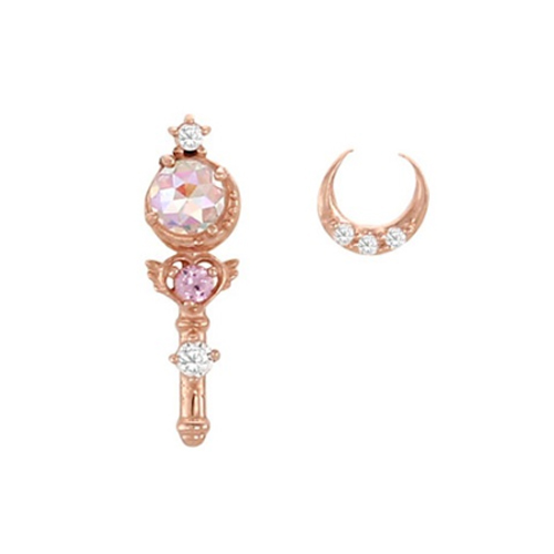 이랜드 로이드 세일러문 문크리스탈브로치 귀걸이 LPTH4073T