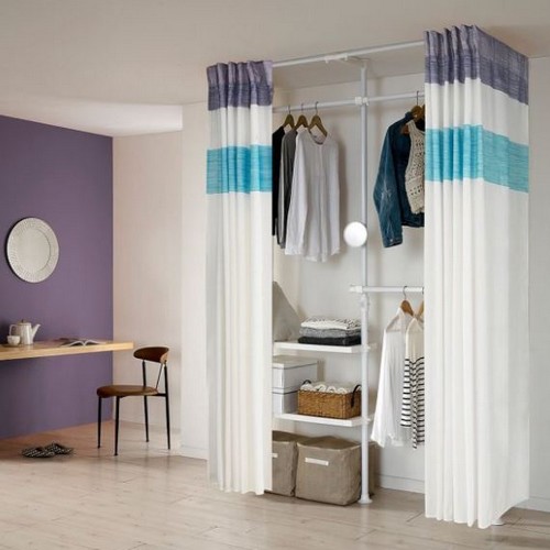 왕자행거 뉴드레스룸 3폴 밀폐 타공선반형 행거_이미지