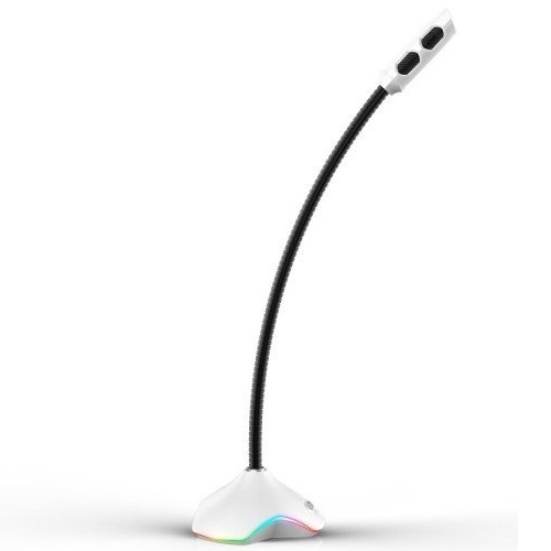 제닉스 STORMX RGB USB 게이밍 스탠드마이크 (화이트)