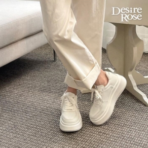 디자이어로즈 여자 베이직 화이트 캐주얼 스니커즈 11290419_이미지