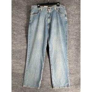 랄프로렌 폴로 청바지 남성 사이즈 36x32 랭글리 블루 데님 배기 루즈 스트레이트 2558855