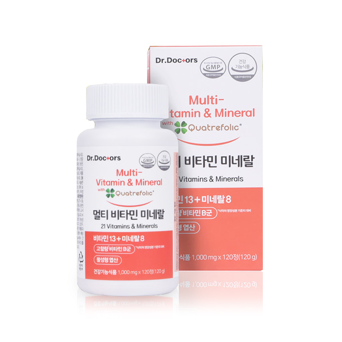 닥터닥터스  멀티비타민 미네랄 120정 (1개)