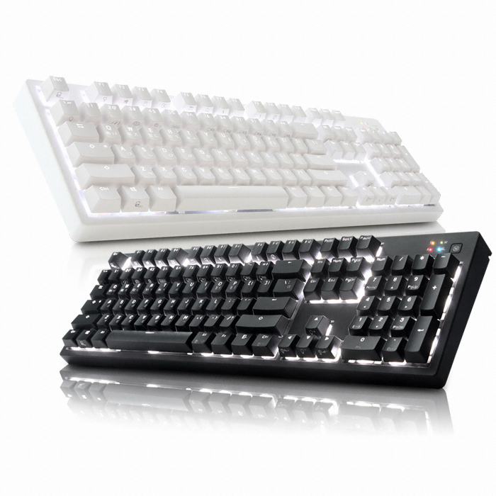 앱코 HACKER K990 V3 LED 완전방수 무접점 (화이트, 45g)_이미지