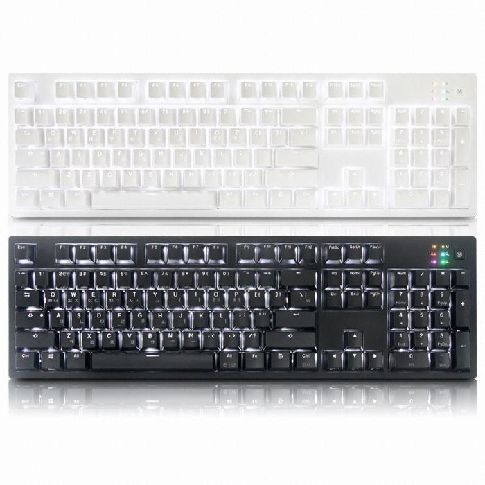 앱코 HACKER K990 V3 LED 완전방수 무접점 (화이트, 45g)_이미지