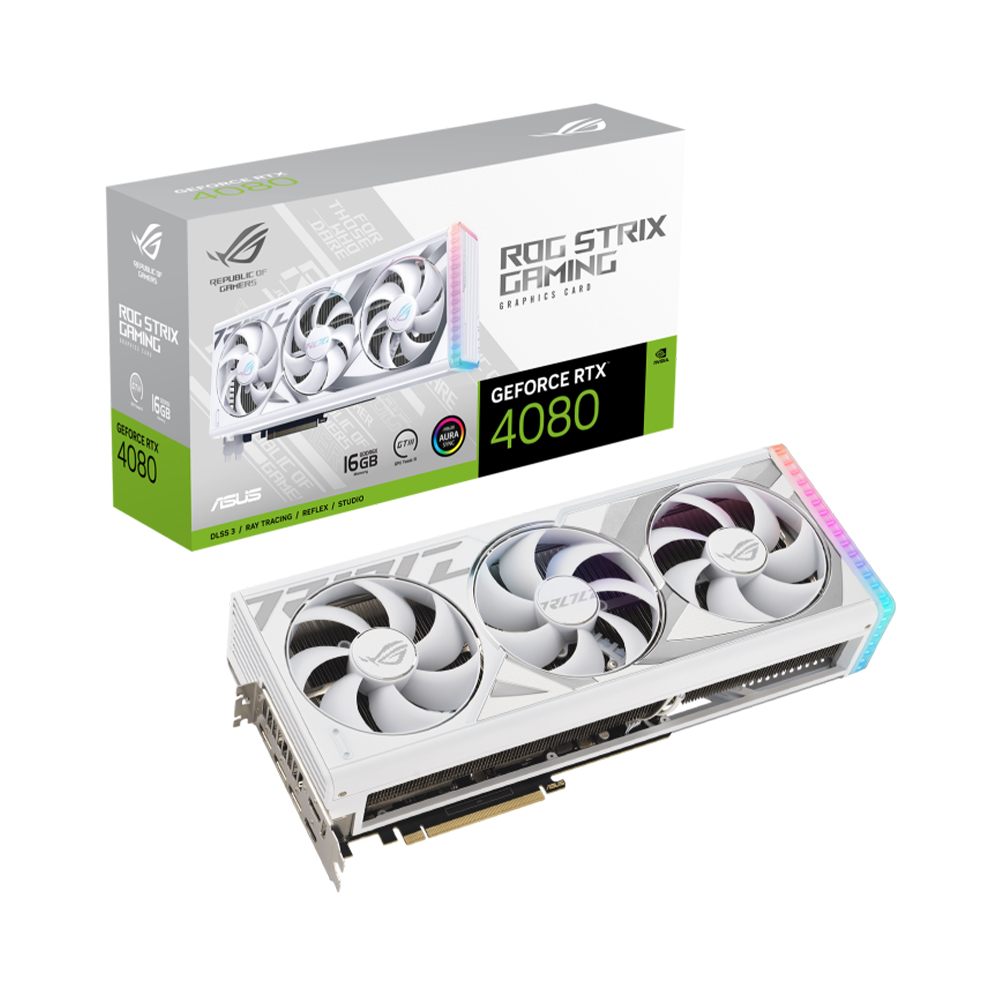 ASUS ROG STRIX 지포스 RTX 4080 GAMING D6X 16GB White 인텍앤컴퍼니