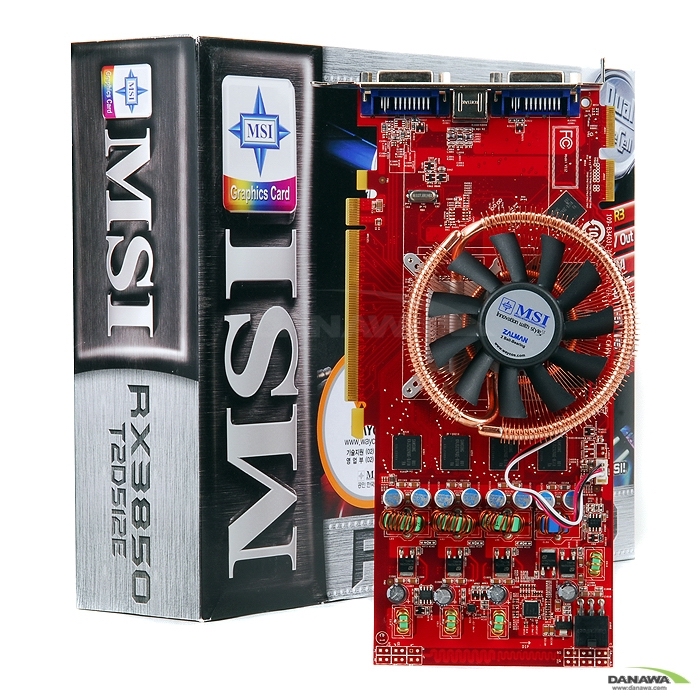 MSI �󵥿� HD 3850 RX3850-T2D512E OC D3 512MB VF9