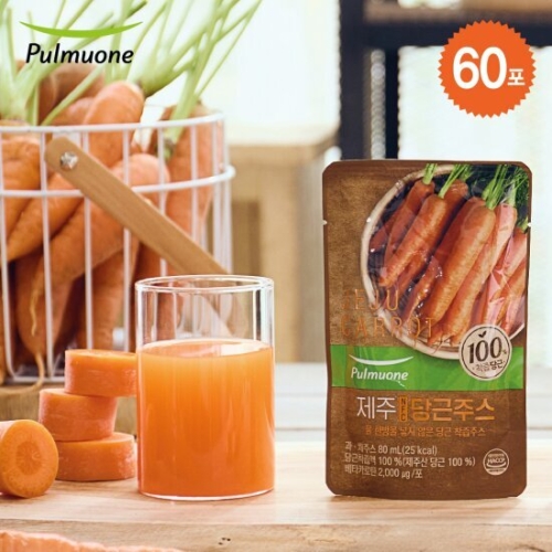 풀무원녹즙 제주 NFC 당근주스 80ml 30포