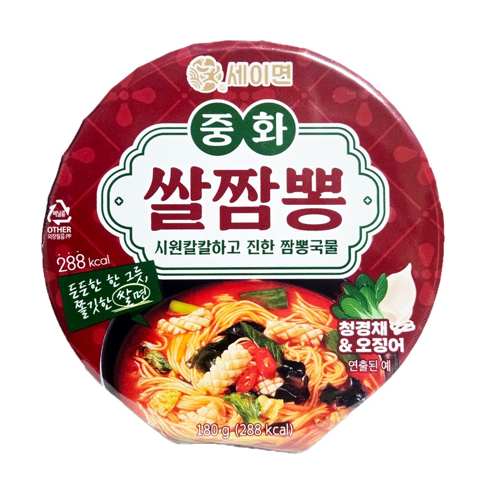 키다리식품 세이면 중화쌀짬뽕180g (6개)