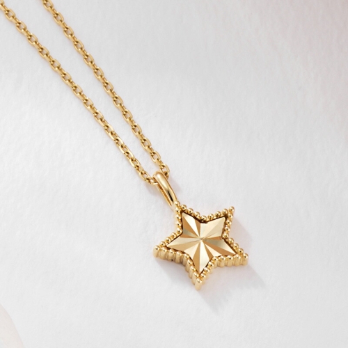 비앤비골드 14K 로렛트 컷팅 별 펜던트 JAP41858