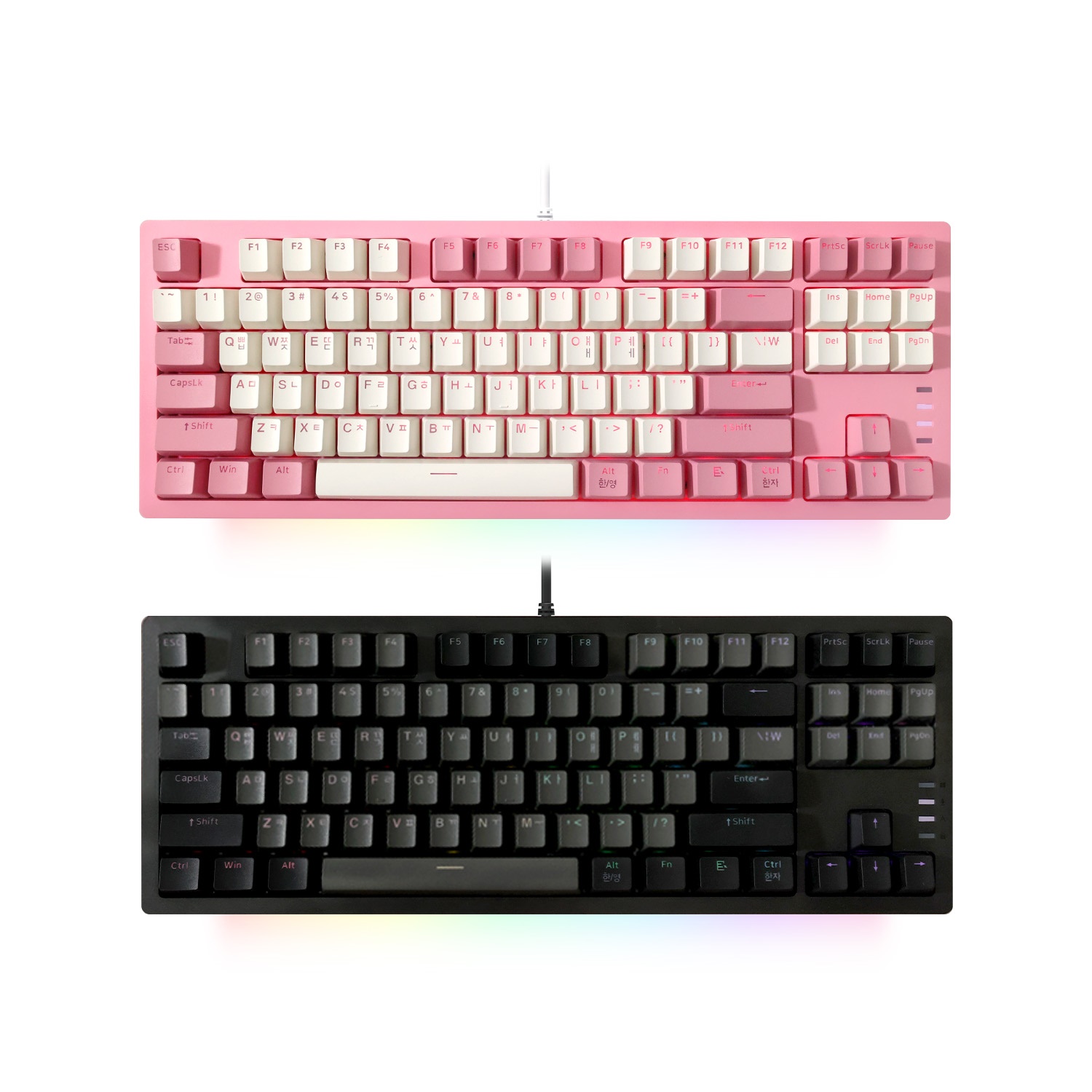 앱코 AN01T RGB BAR 기계식 핑크 (청축)_이미지