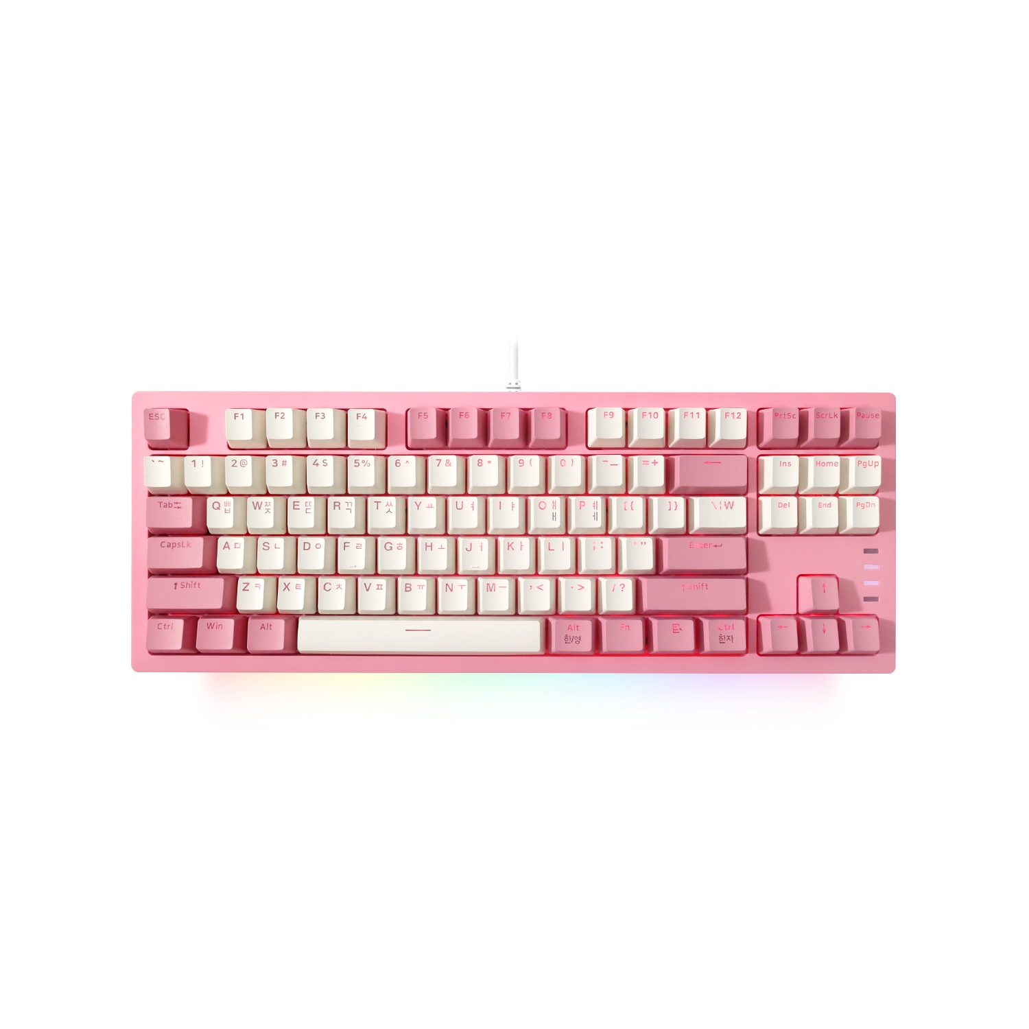 앱코 AN01T RGB BAR 기계식 핑크 (청축)_이미지