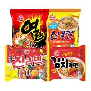 오뚜기 진라면매운맛5개 + 열라면5개 + 스낵면5개 + 김치라면5개_이미지