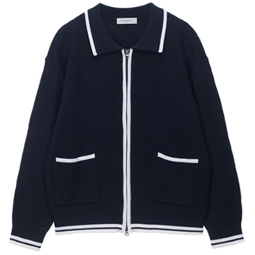 마인드브릿지 YOUTH 카라 배색 집업 가디건 MXCD2151