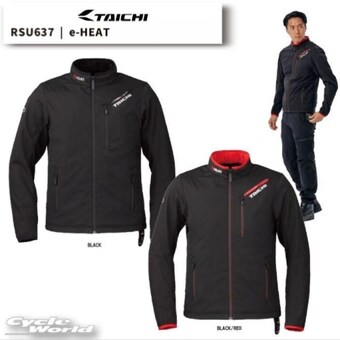 바이크 RS <b>TAICHI</b> 25-26 가을 겨울 RSU637 e-HEAT 양털 이너 파커 자켓 검정 S
