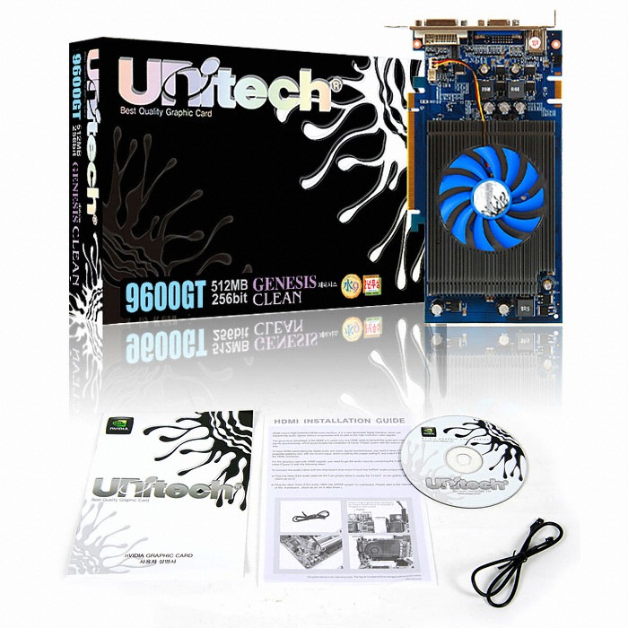 유니텍전자 지포스 9600GT GENESIS CLEAN 512MB_이미지