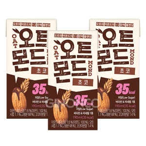 롯데칠성음료 오트몬드 저당 초코 190ml (3개)_이미지