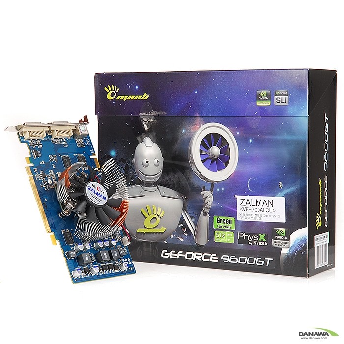 MANLI 지포스 9600GT Green 512MB 잘만 AlCu_이미지