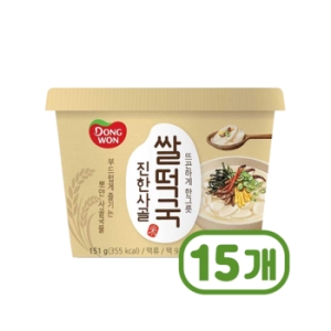 동원F&B 진한사골 쌀떡국 용기컵 151g (15개)