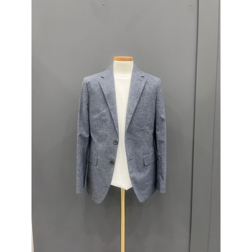 트루젠 남자 봄/여름 마 혼방 블루 컬러 콤비 자켓OTEJ037_OD