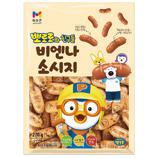 목우촌 뽀로로와 친구들 비엔나소시지 270g (8개)_이미지