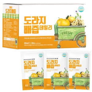 유기농마루 물넣지않은 도라지배즙 80ml 30포 (6개)_이미지