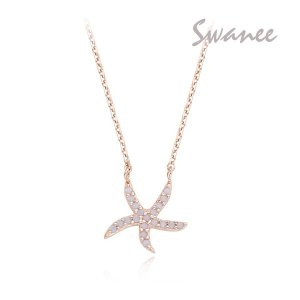  스와니 블루오팔 불가사리 목걸이 R413507N/SILVER