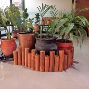 코모가든 원목 통나무 화분 울타리  목봉  95x26cm  대