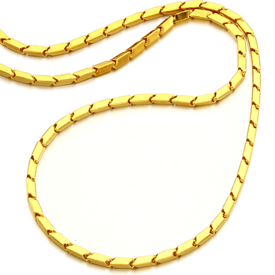 골드리카 사각체인 목걸이 37.5g+18K잠금_이미지