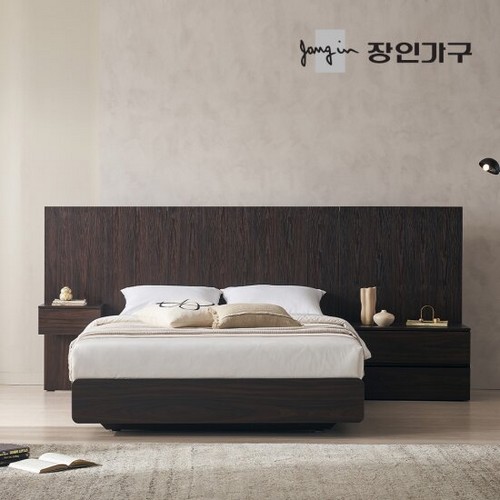 까르뎅차콜 호텔 LED 침대 Q+400협탁+800협탁