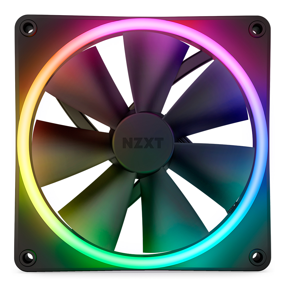 NZXT F140 RGB DUO (컨트롤러/2팩, 블랙)_이미지