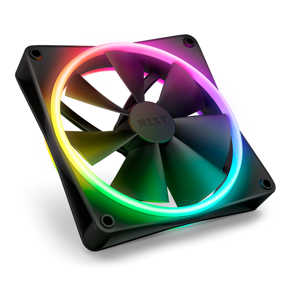 NZXT F140 RGB DUO (컨트롤러/2팩, 블랙)_이미지