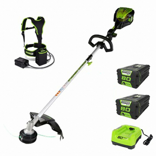 그린웍스 견착식 PRO 80V 예초기 분리형 + 벨트 (4.0Ah, 배터리 2개)