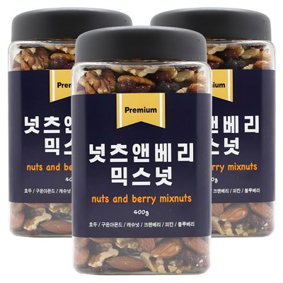 애드웰스 넛츠앤베리 믹스넛 400g (3개)