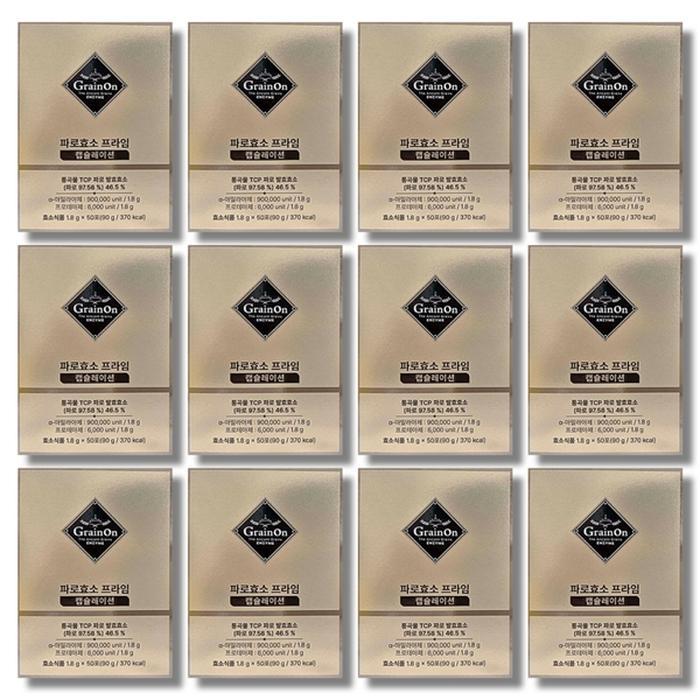 코스팜 그레인온 파로효소 프라임 캡슐레이션 150g 50포 (12개)