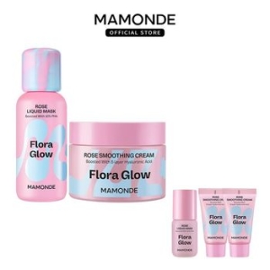 플로라 글로우 로즈 리퀴드 마스크 80ml + 크림 50ml