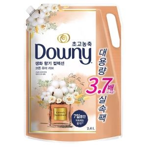 다우니 향수 컬렉션 코튼 퓨어 러브 리필 2.6L (1개)_이미지