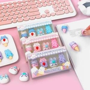 일정문구 아이스크림 토끼 지우개 세트 (5개)_이미지