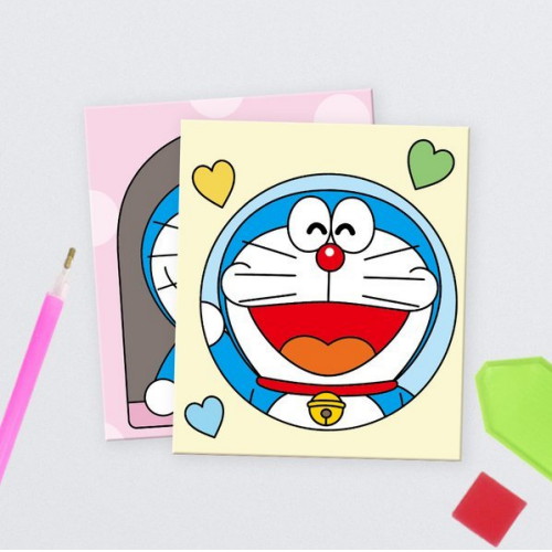 아이러브페인팅 DIY 데코스티커형 보석십자수 도라에몽 (도라에몽)_이미지