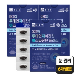 종근당건강 20100 루테인 지아잔틴 아스타잔틴 플러스 500mg 60캡슐 (3개)_이미지