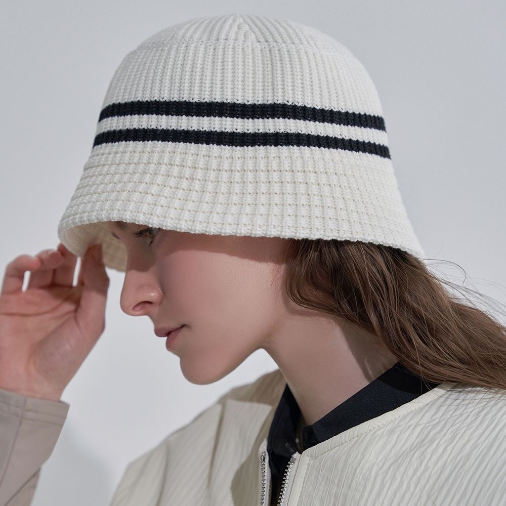 니트 단가라 버킷 햇 FN03AM101