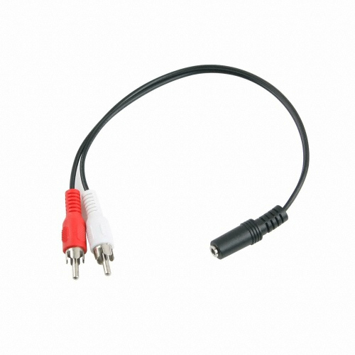 라이트컴 COMS 3.5mm 스테레오 to RCA F/M 케이블 (BB638) (0.25m)