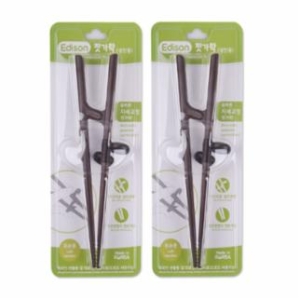 뽀로로 교정 젓가락 성인젓가락 왼손 2개 젓가락 연습엔_이미지