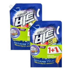 때가 쏙 액체세제 드럼용 리필 1.55L 2P O