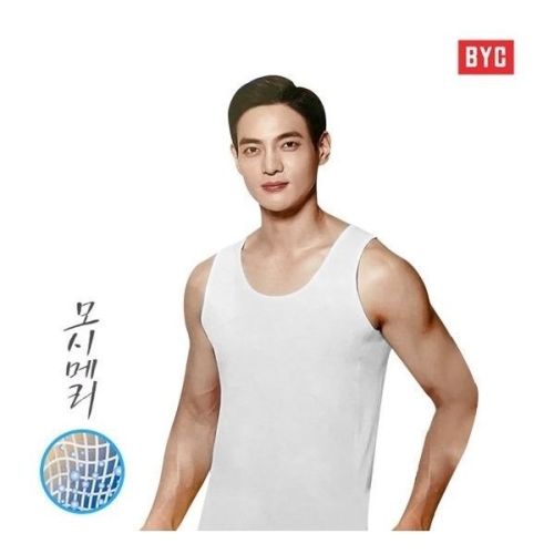 BYC 남성런닝 모시메리 뉴매쉬런닝/옆선 매쉬원단1010474_이미지