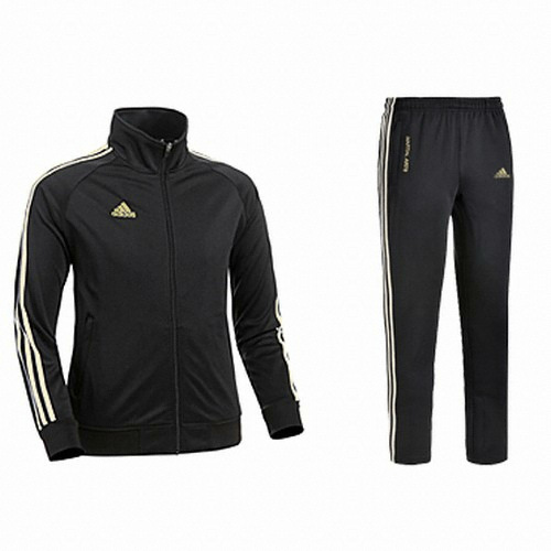 아디다스 마샬아츠 트레이닝 세트 블랙 골드 TR10030M (병행)_이미지