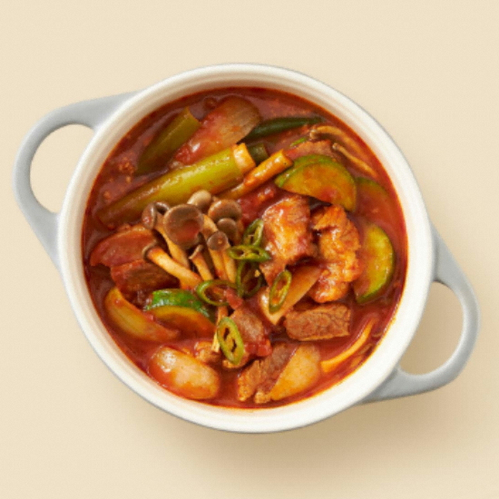 CJ제일제당 쿡킷 애호박 돼지고기 짜글이 3인분 (1개)