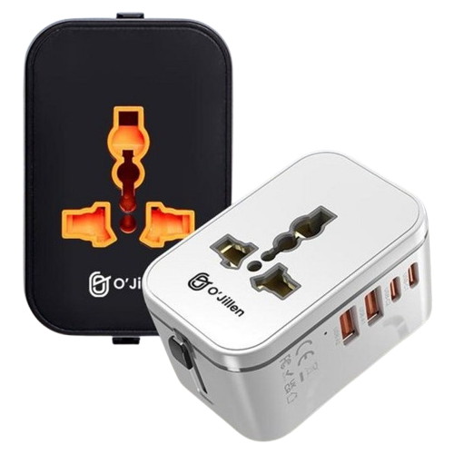 오지렌  4포트 미니 해외여행용 멀티어댑터 OJHHT205-20W