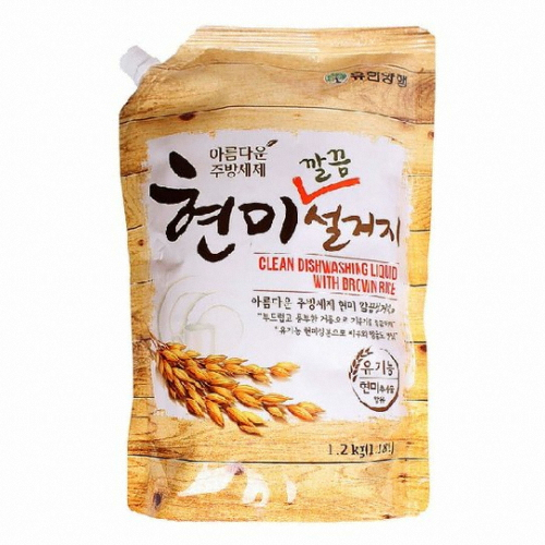 유한양행 주방세제 현미 깔끔 설거지 리필 1.18L